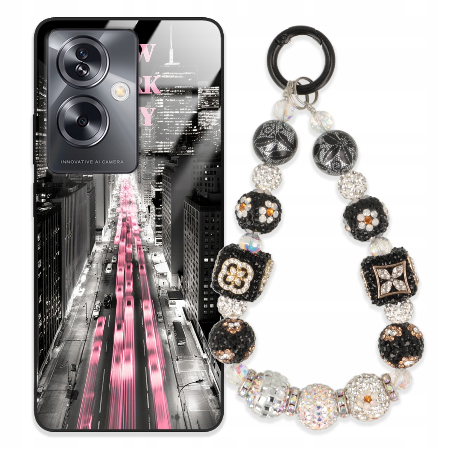 Puzdro Na Oppo A79 5G Case Glass| Kľúčenka Elegantné Prémiový Dizajn Puzdra