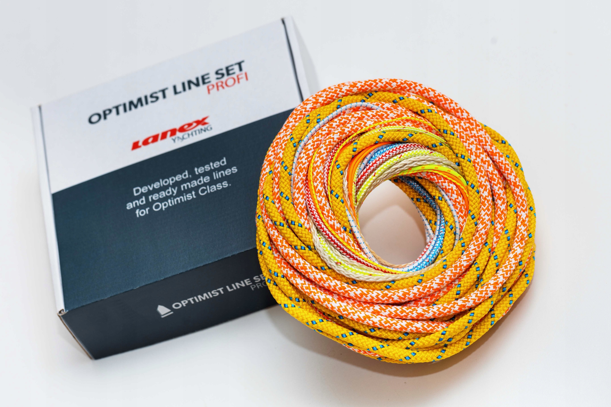 Zestaw lin i sznurków regatowych Optimist Set Profi Lanex