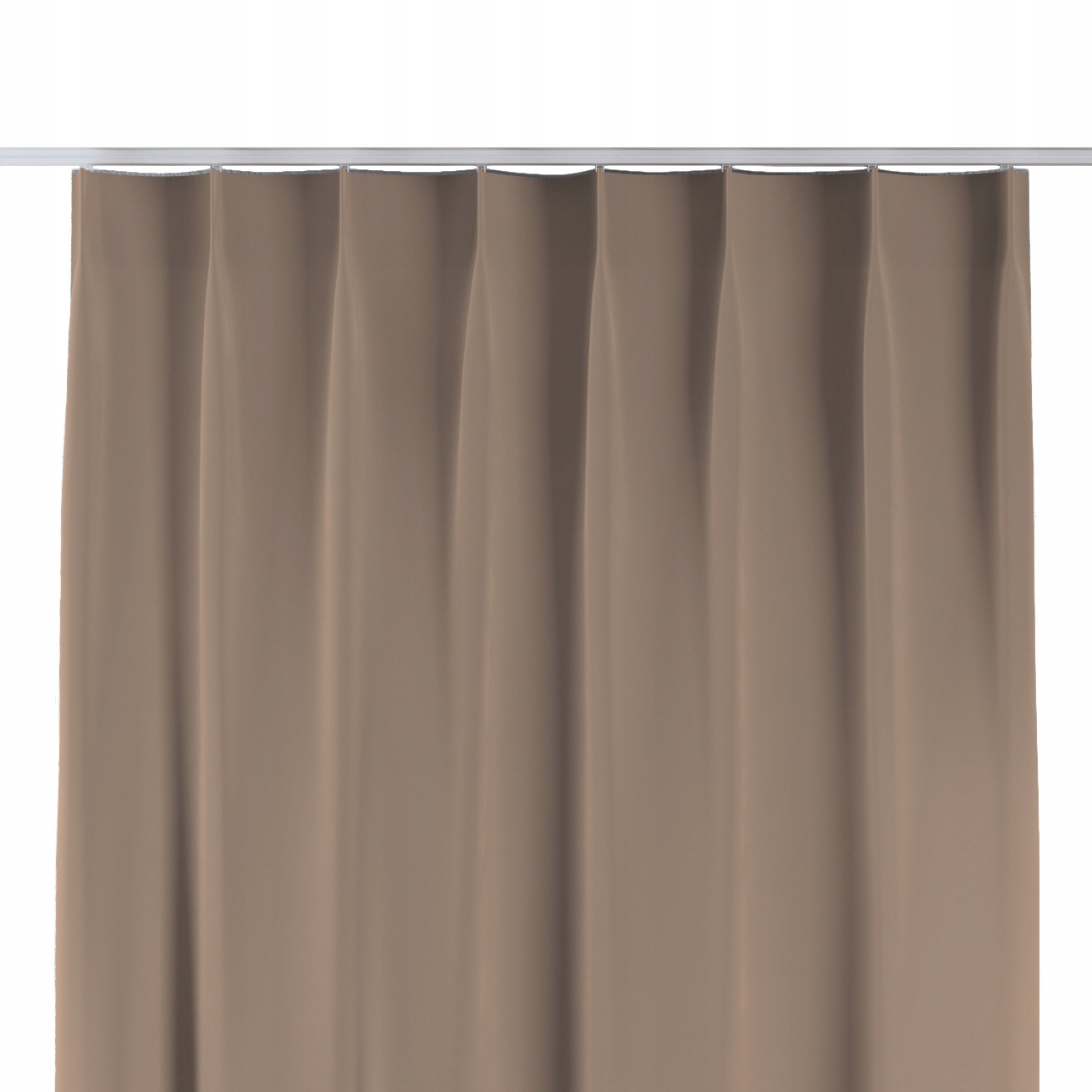 Závěs na jednoduchých flex hácích 130 x 245 cm mocca