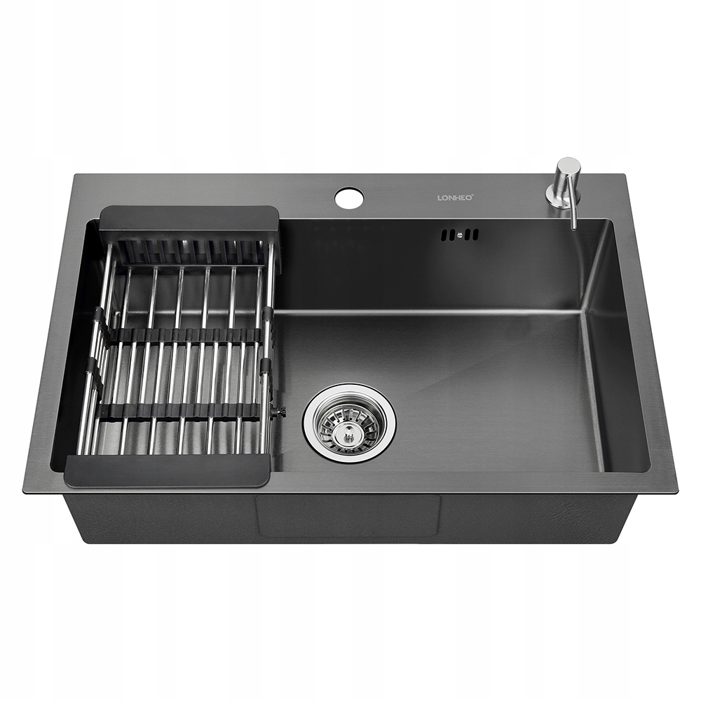 

Zlewozmywak Kuchenny Inox Syfon+ociekacz+dozownik