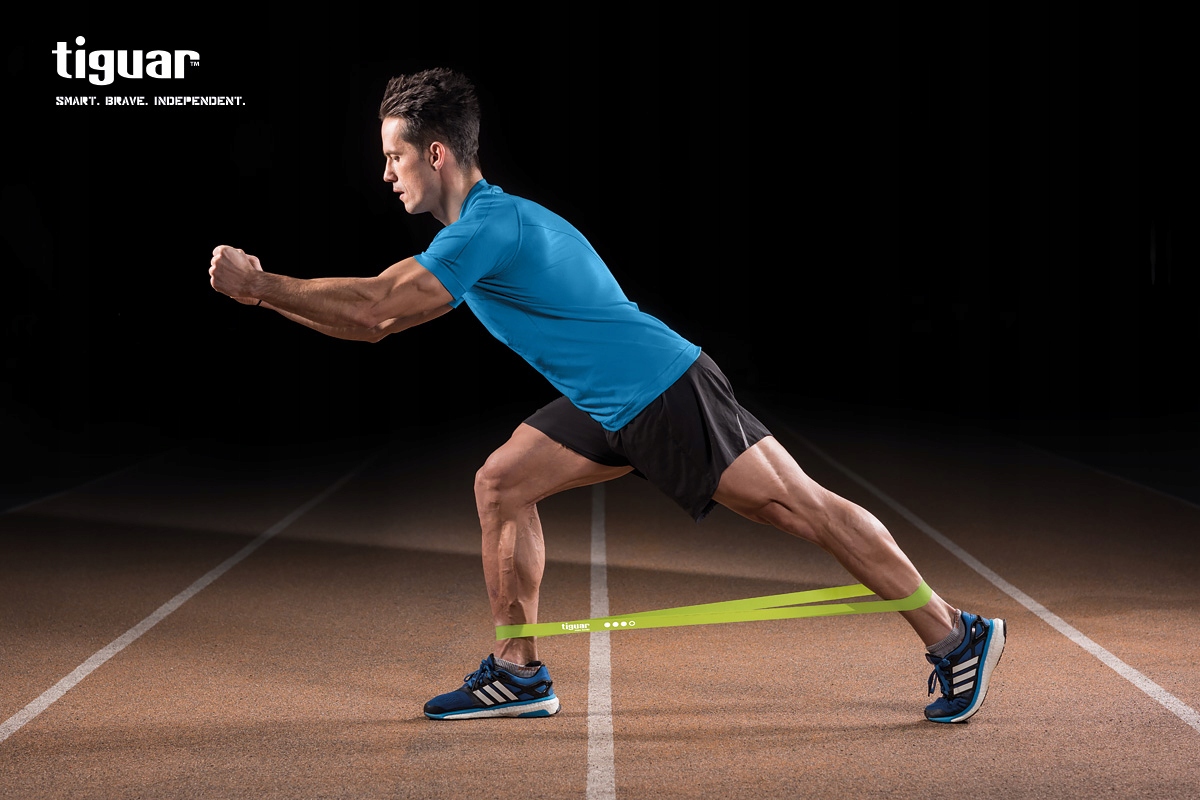 Tiguar Zestaw Gum Do Ćwiczeń 4 Poziomy Mini Bands 4 szt Długość 50 cm