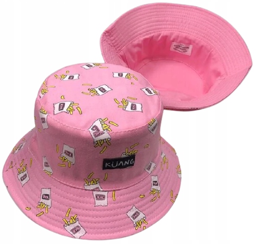 

Kapelusz Rybacki Dwustronny Bucket Hat Frytki