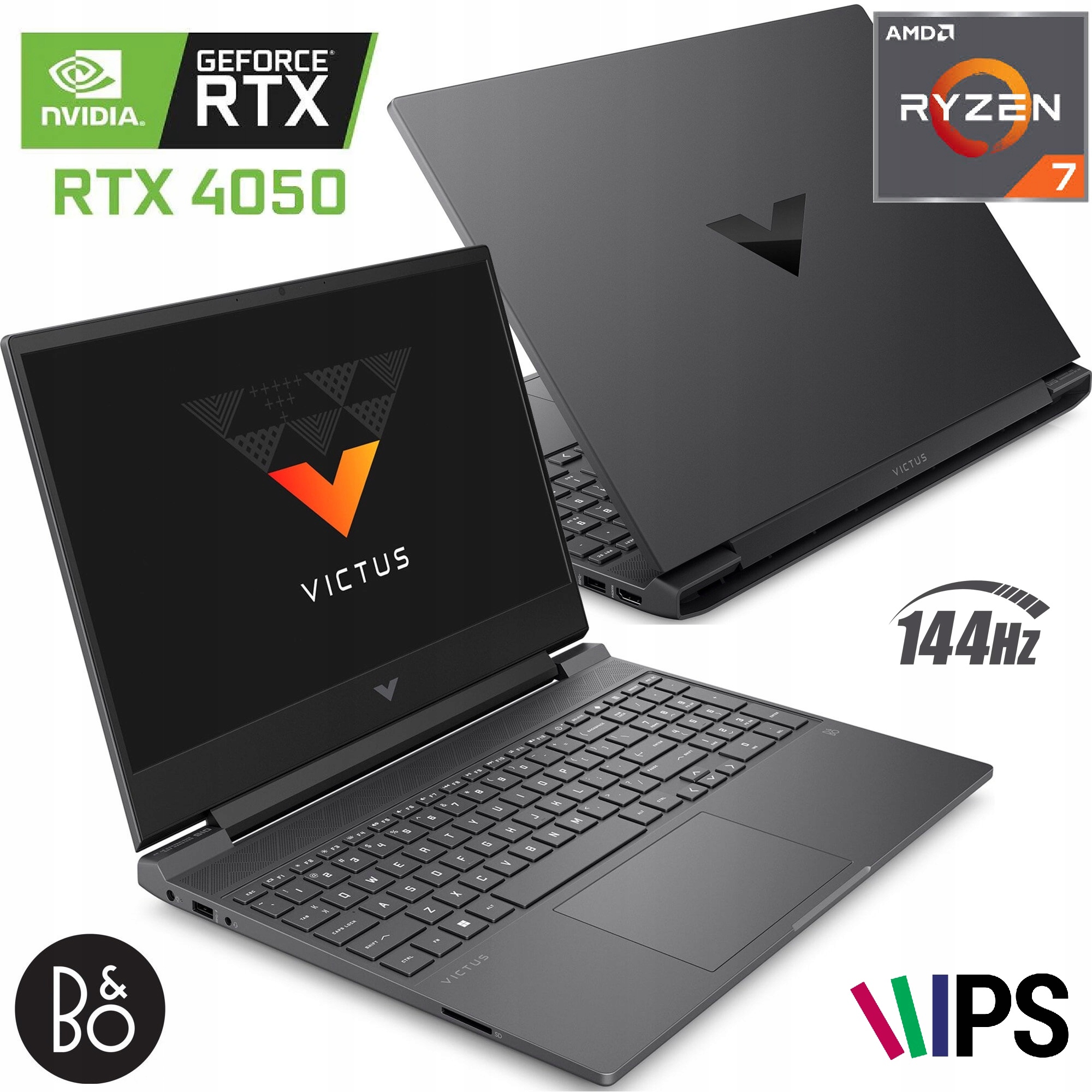 Laptop Hp Victus Gaming 15 Ryzen 7 7445HS 16GB 512 Rtx 4050 Fhd 144Hz Win11