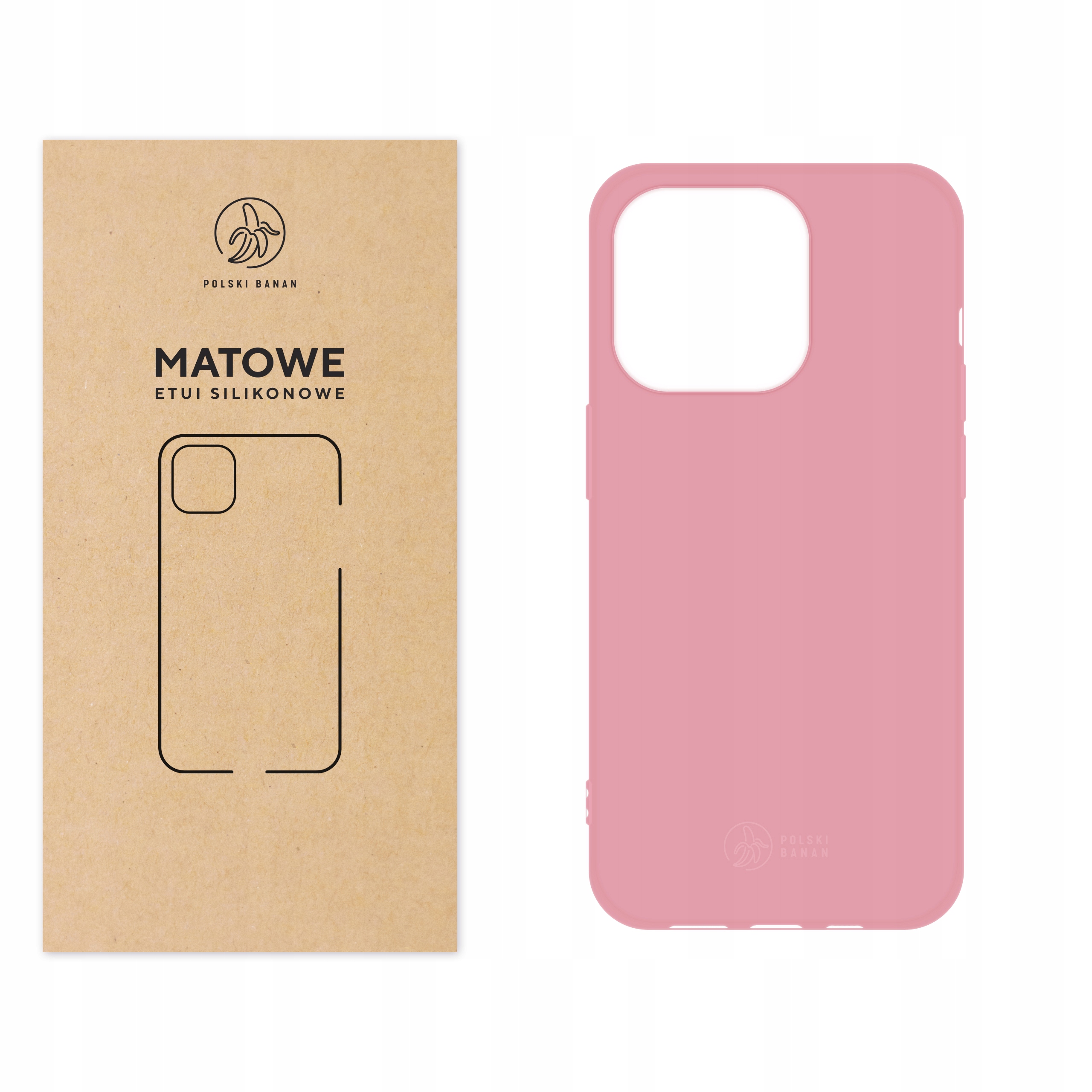 

Etui Matowe do iPhone 14 Pro różowe