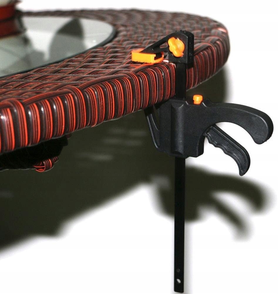 6x ŚCISK STOLARSKI UCHWYT JEDNORĘCZNY SZYBKOZACISKOWY SOLIDNY ZACISK 100 Wysokość szczęk 5 mm