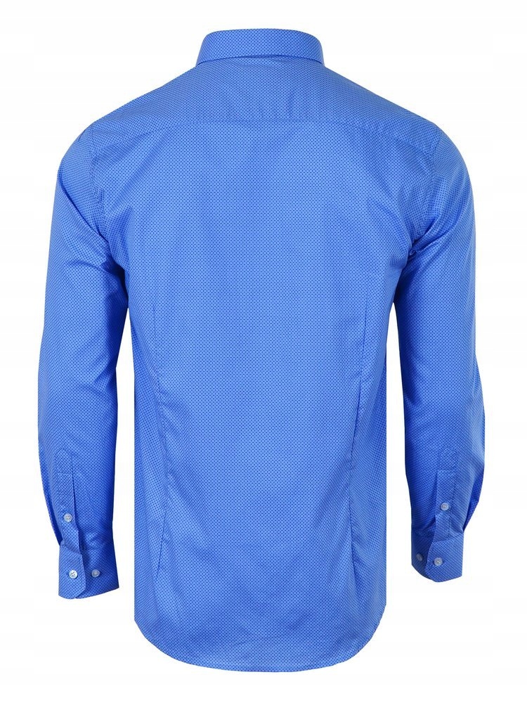 40/41 KOSZULA WZORY NIEBIESKA DŁUGI RĘKAW Marka inna