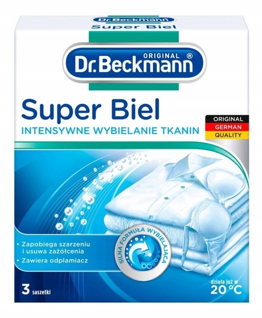 

Dr Beckmann Chusteczki wybielające 3 szt.