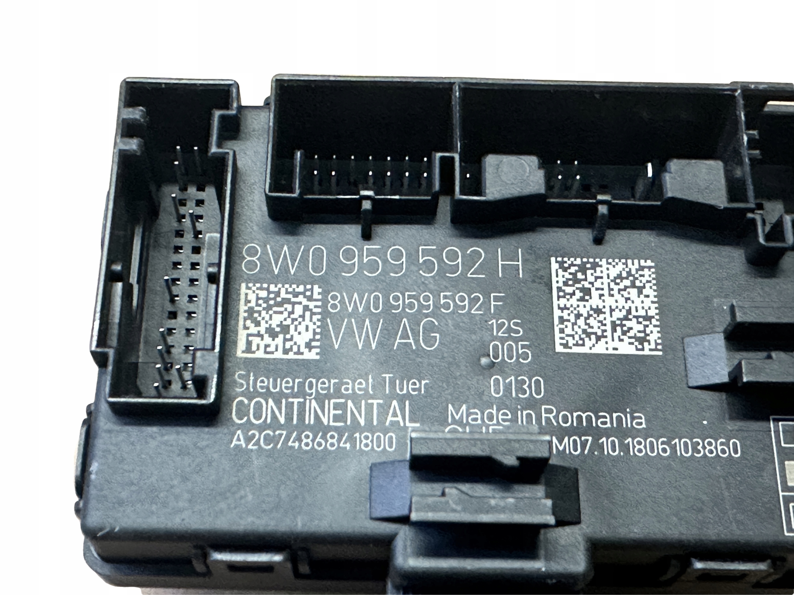 AUDI A4 A5 8W B9 control unit door right front 8W0959592H