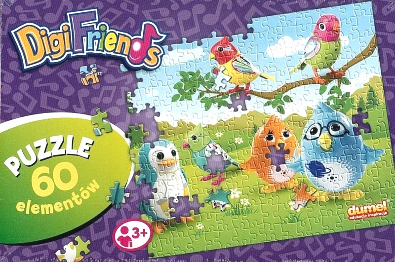 

Dumel Puzzle DigiFriends 60 elementów Digibirds