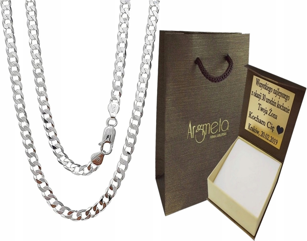 

Łańcuszek Srebrny Pancerka Pełna 5,50 MM Grawer