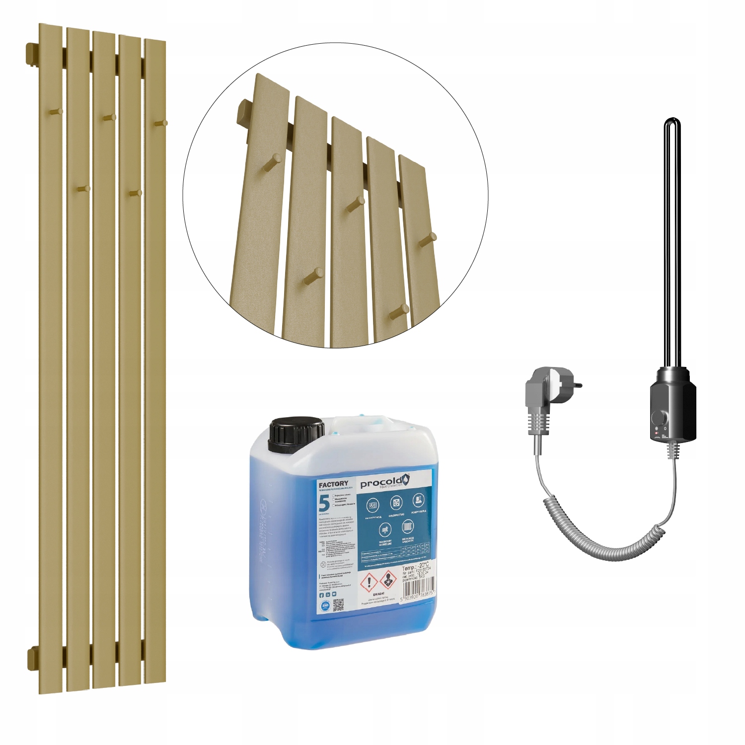 Set Elektrický ohřívač Bellohook 160x38 Quartz 2