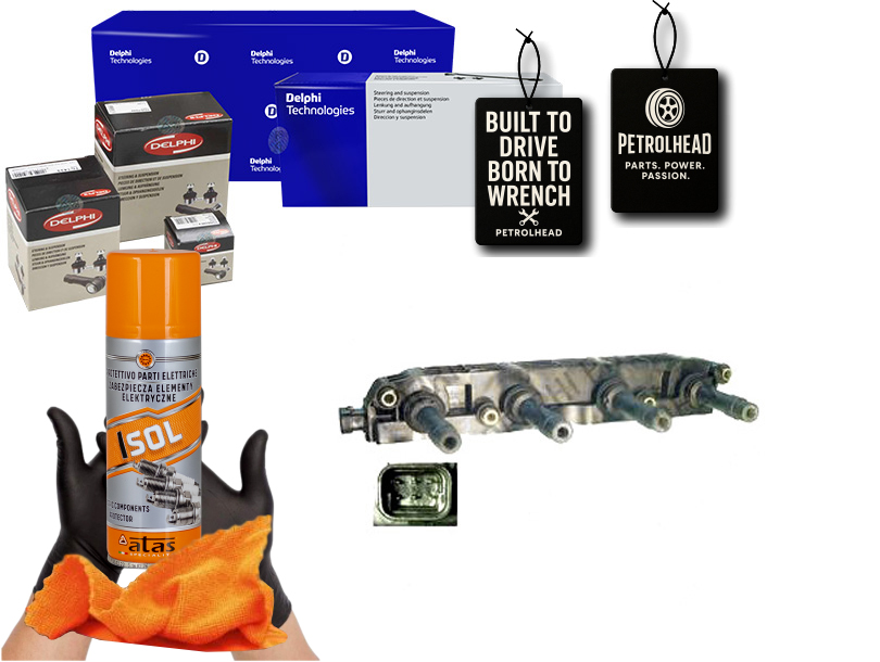 Zapalovací Cívka Opel 1,4 1,6 Corsa C Vectra B Delp #Petrolhead Pro+ Kit4