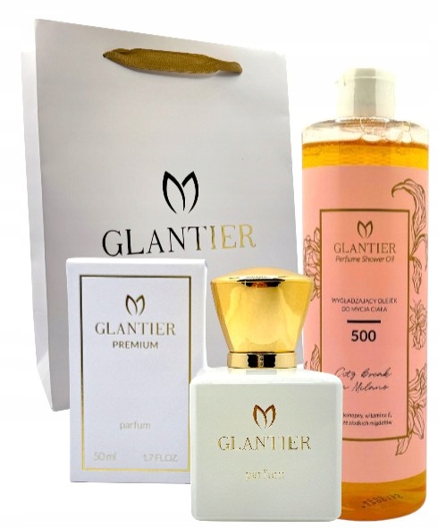 Glantier Dárková Sada 500 pro ni Parfém Olej na mytí Sáček
