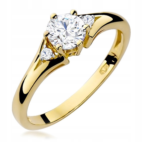 Zlatý Prstýnek pr.585 Safír 0,60 ct