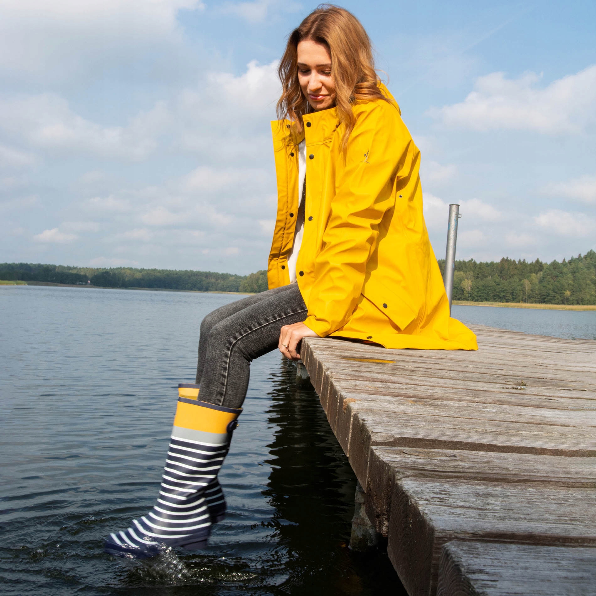 Kalosze Costa Rain Way by Captain Mike, rozmiar 41 Wysokość do połowy łydki