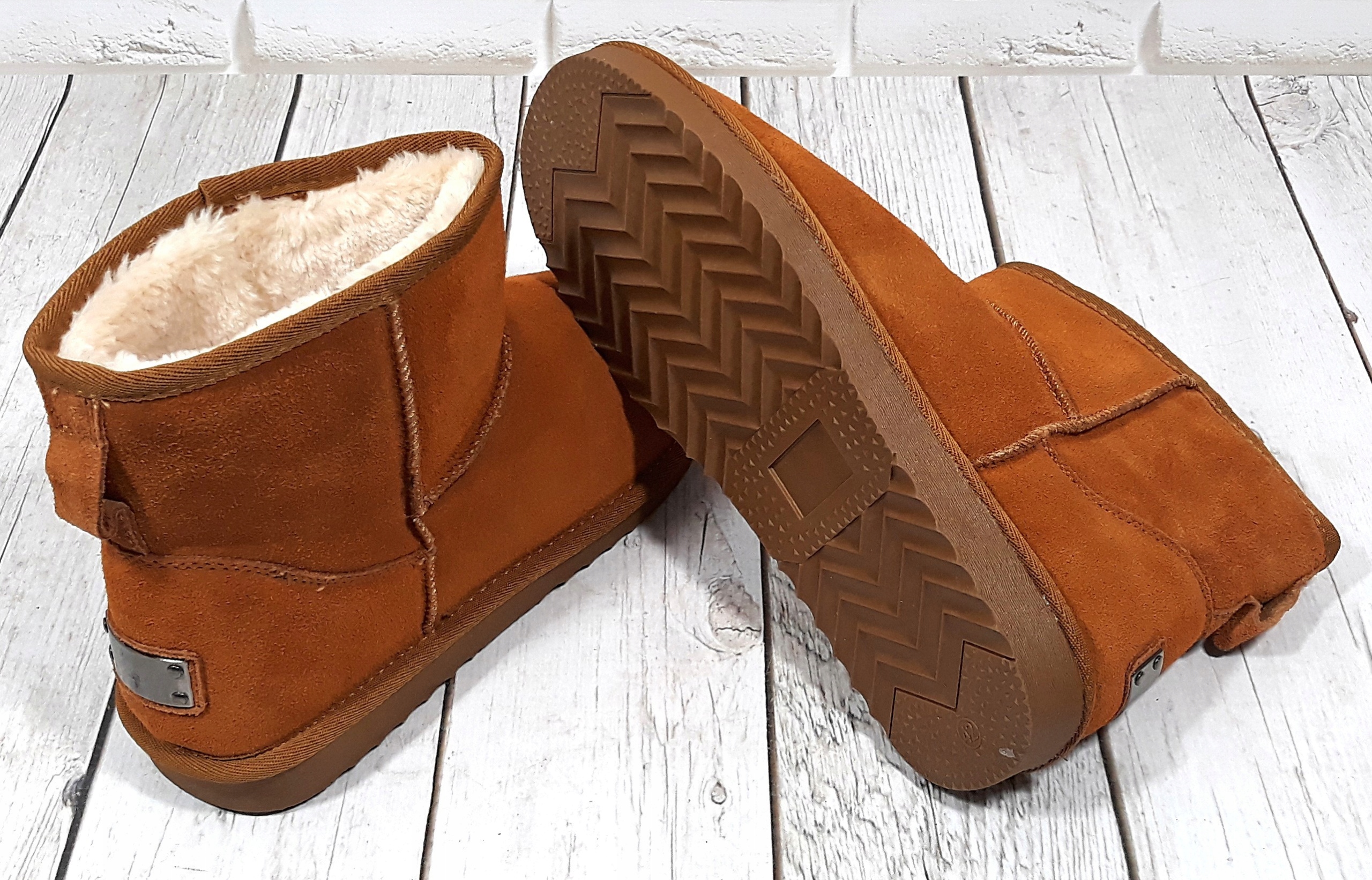 DIMAR ŚNIEGOWCE SKÓRZANE DAMSKIE CAMEL 42 Cechy dodatkowe brak