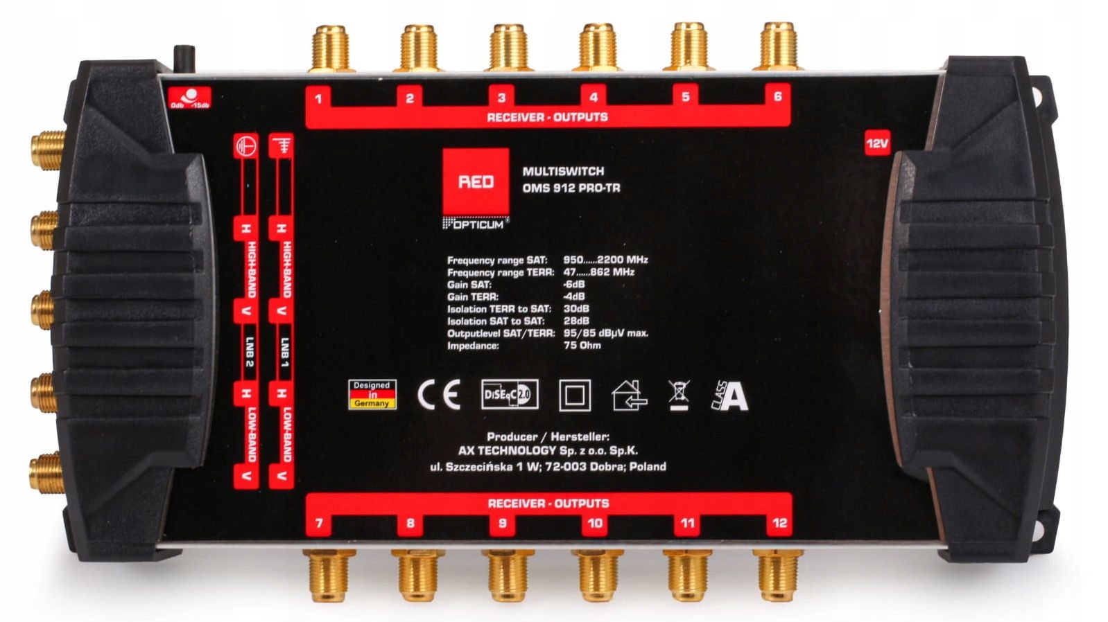 MultiSwitch 9/ 12 Wyjść OPTICUM OMS TR Platinium Marka Opticum