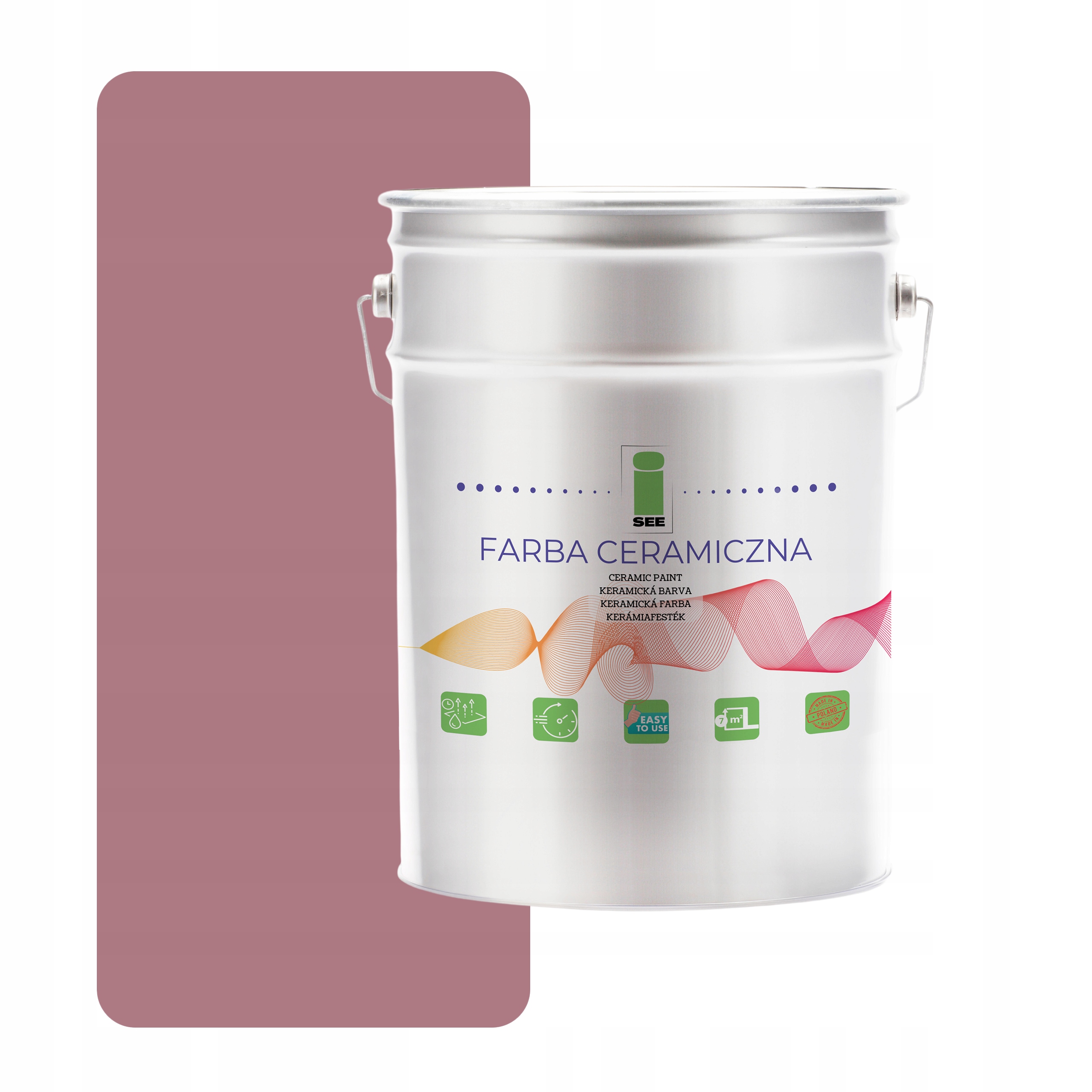 Keramická Farba Na Steny Umývateľná Turecká Ruža 10L Škvrnitá