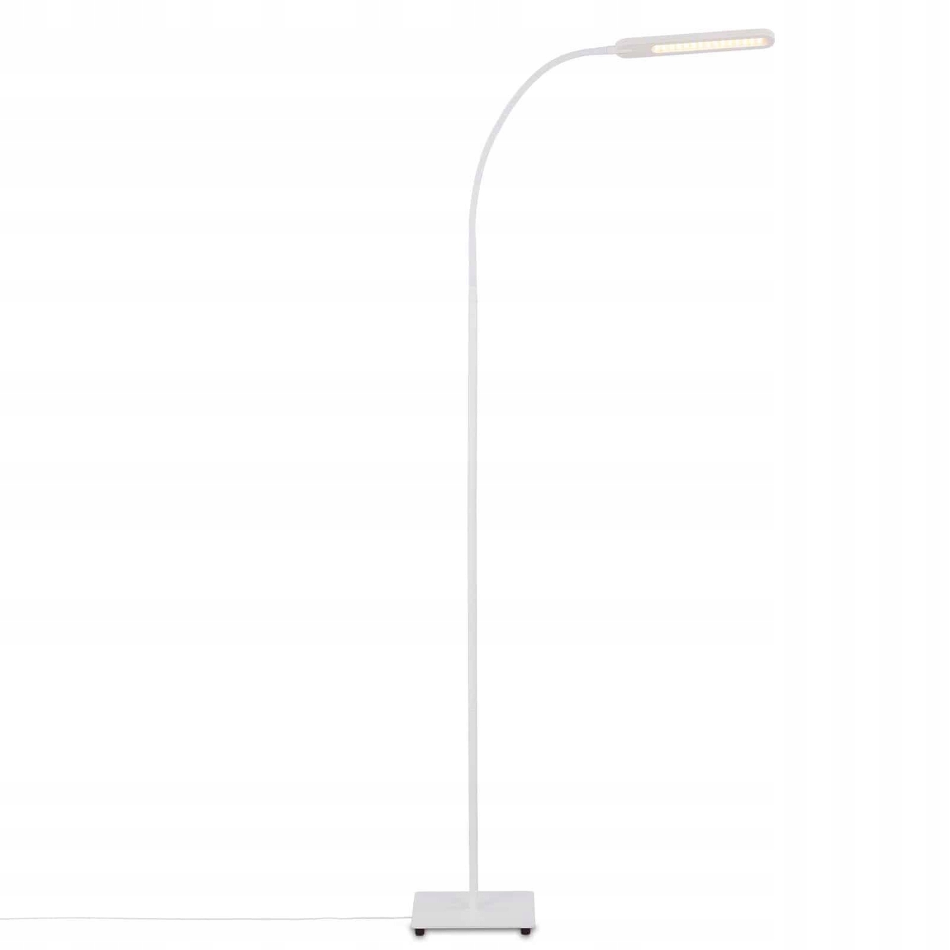 Stojacia Led lampa Briloner 6,5W Cct, dotykové ovládanie, 183cm, biela