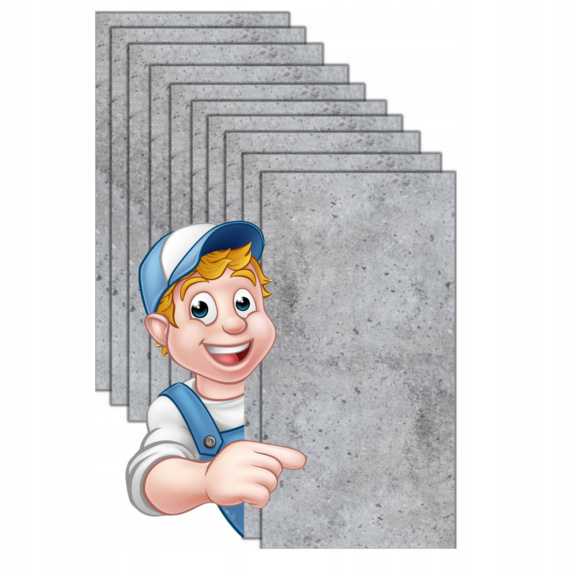 Panel na Ścianę Imitacja Betonu Beton Architektoniczny Szary 7314XL 10x