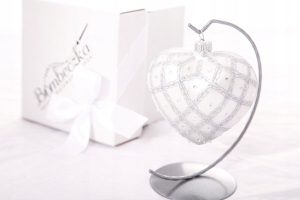 

Bombka Serce z imieniem dedykacją 10cm