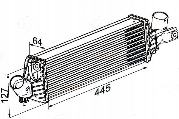 BEHR HELLA INTERCOOLER CHŁODNICA POWIETRZA DOŁADOW