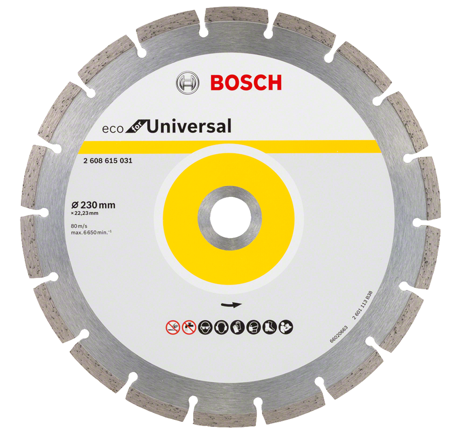 Diamantový kotouč Bosch Eco for Universal 230 mm 2608615031