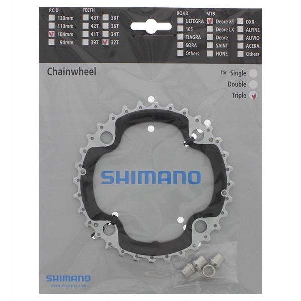 

Tarcza korby Shimano FC-M770/M780 Xt 10rz 32T +4śr