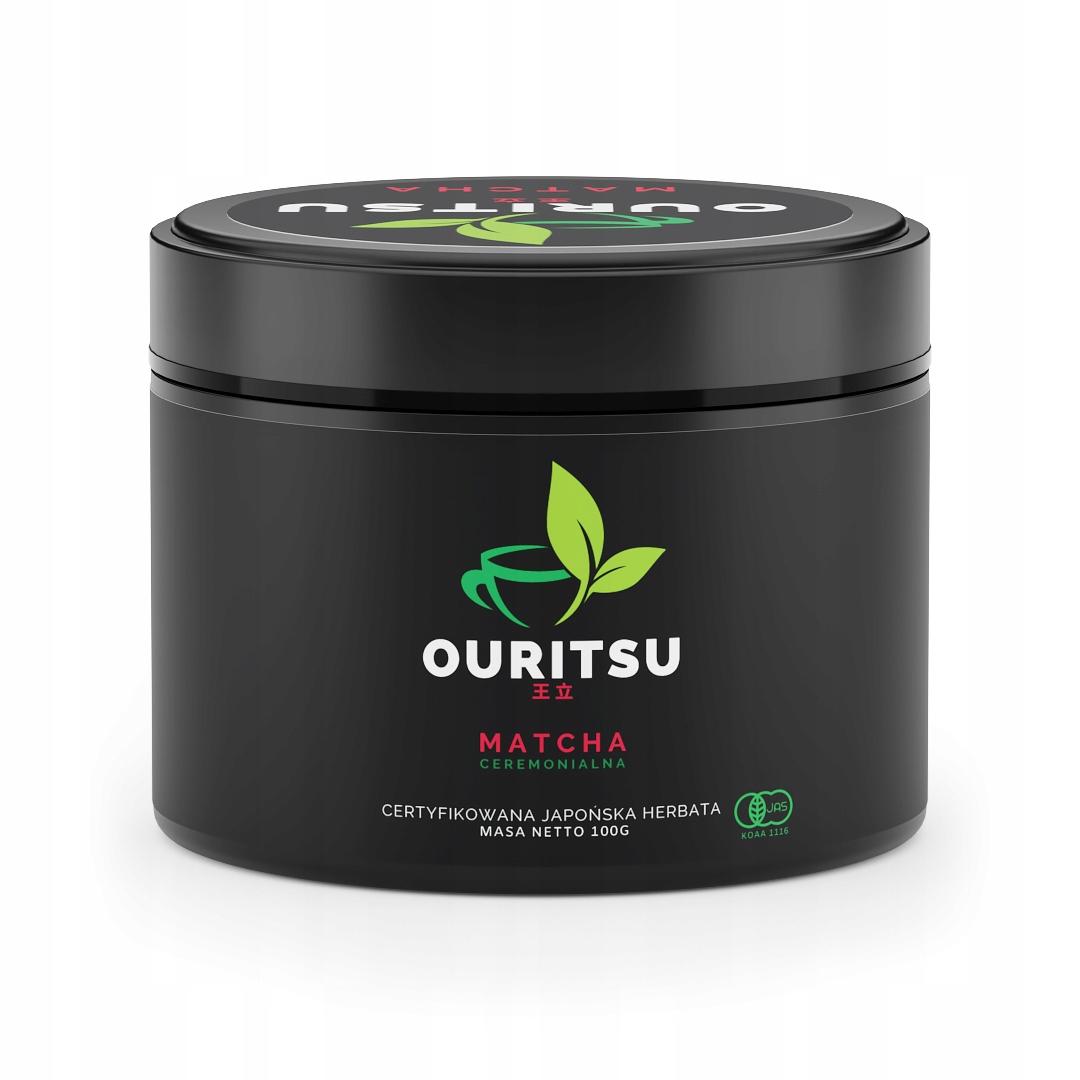 Matcha Ceremonialna 100g Ouritsu Japońska zielona herbata
