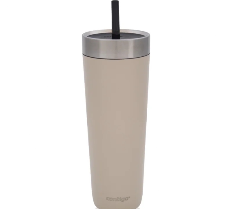 Contigo Luxe Spillproof Tumbler kubek termiczny kolor Light Brown 720 ml