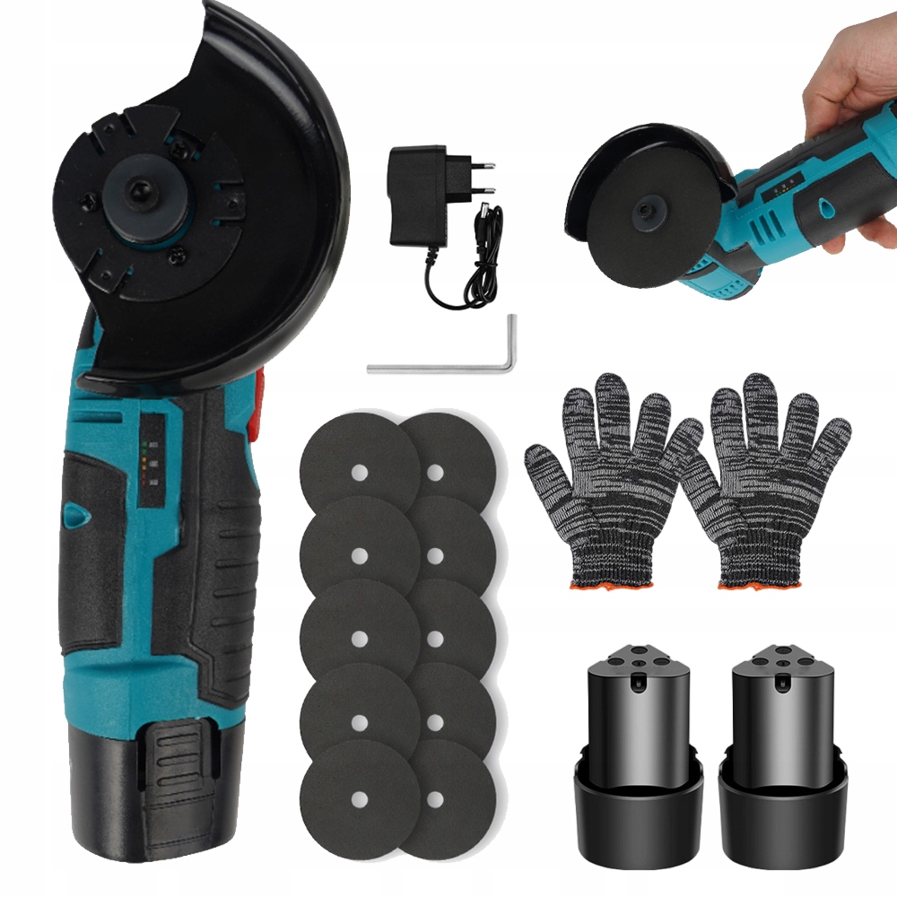 Bezdrátová Úhlová Bruska 12 V S Akumulátorem 1300 Mah