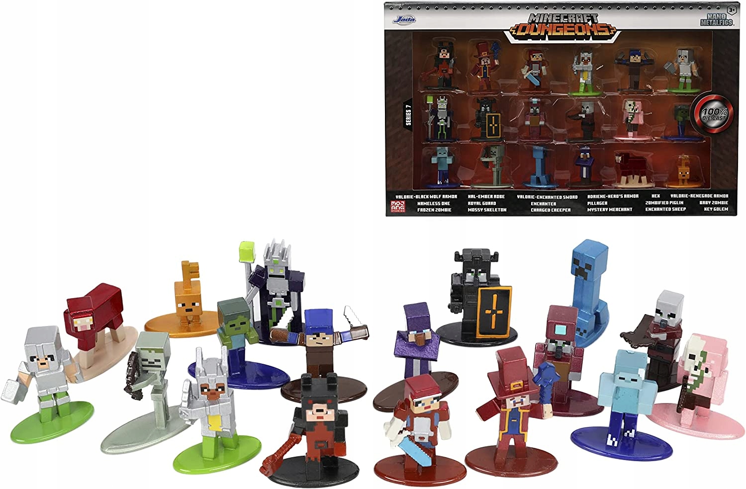 

Minecraft Zestaw 18 Metalowych Figurek Wave 7