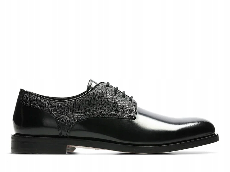 Clarks Pánské polobotky Coling Walk velikost 40 černé kožené společenské boty