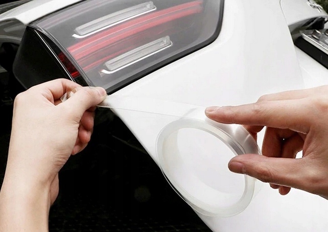 FOLIA TAŚMA OCHRONNA NA PROGI SAMOCHODU 70mm x 5M Kolor bezbarwny