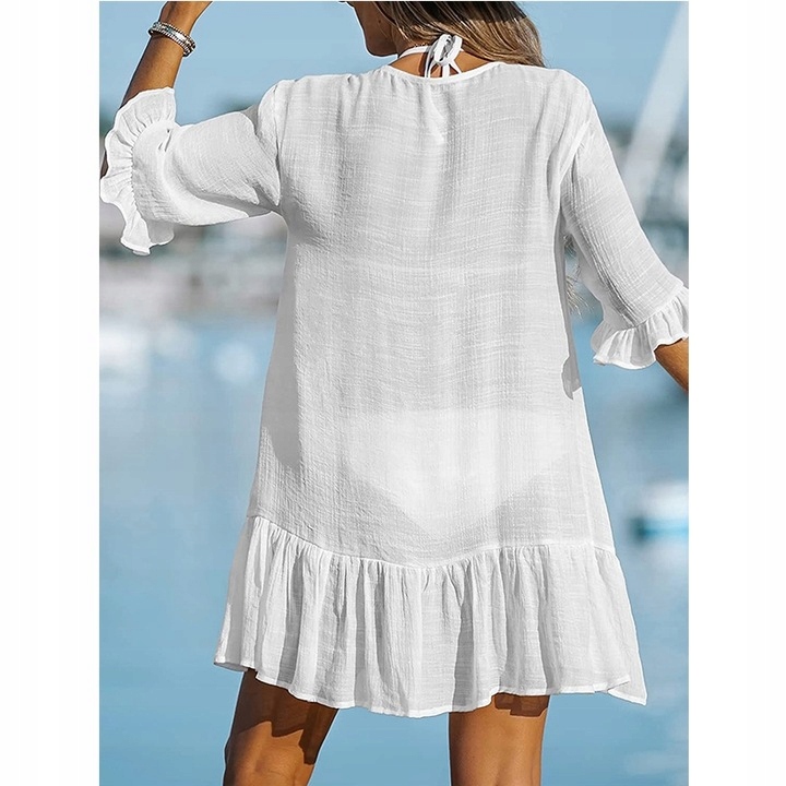 LETNIA SUKIENKA PLAŻOWA NARZUTKA Linia plus size (duże rozmiary)