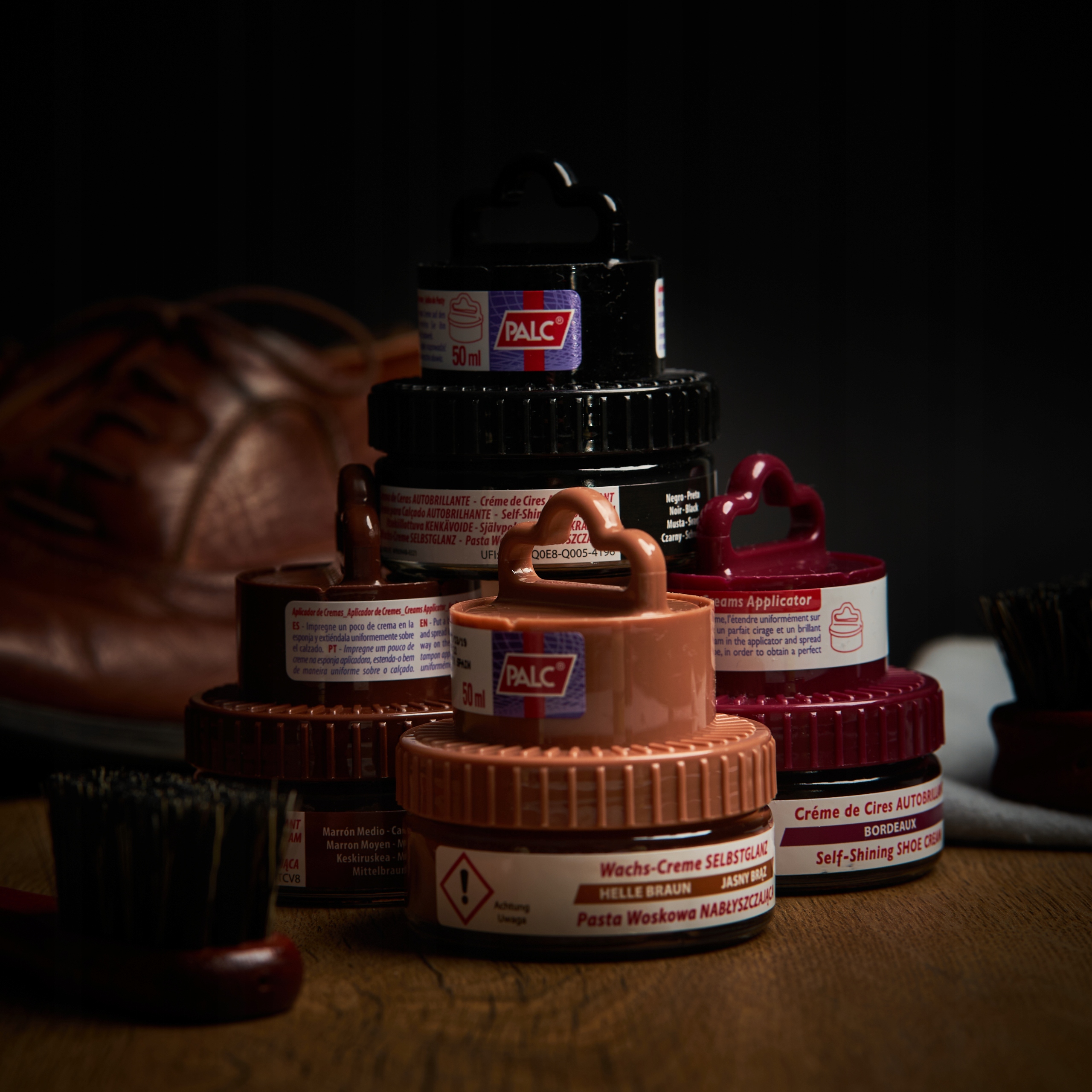 3x Krem Pasta do Obuwia Skóry Licowej Granatowy Marka inna