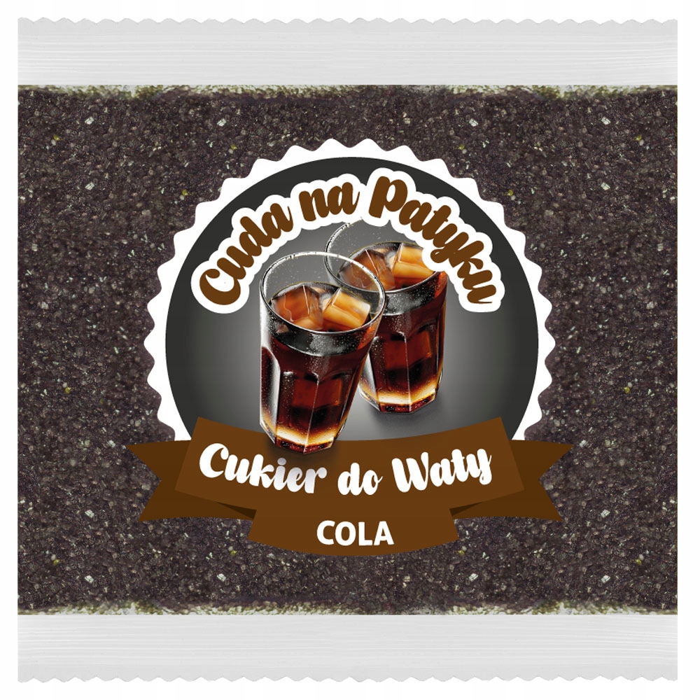 

Cukier do waty cukrowej kolorowy 100 g Cola