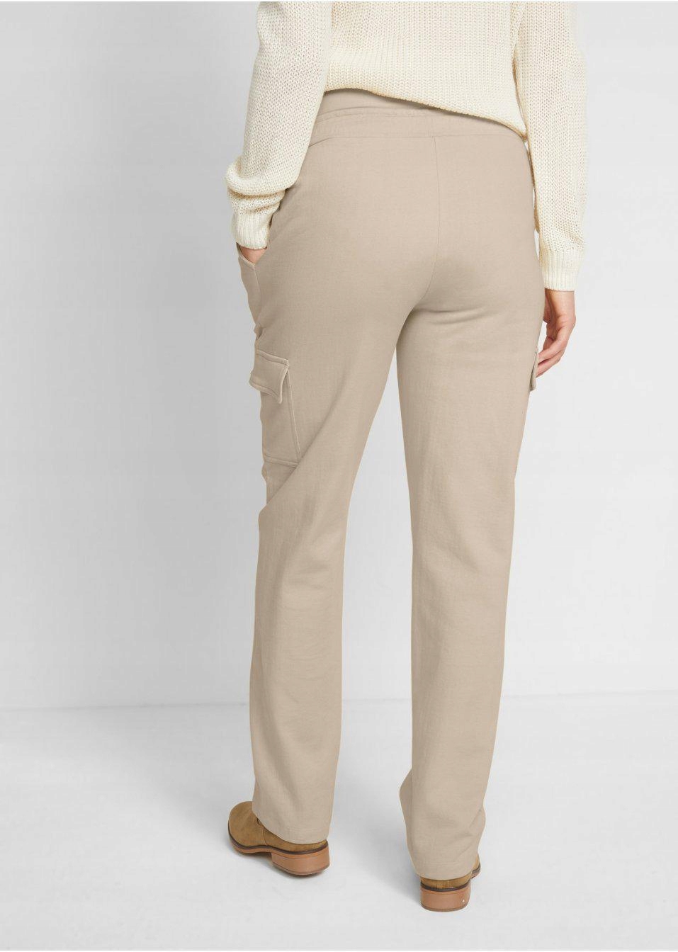 Bonprix SPODNIE CIĄŻOWE DRESOWE 36 Długość nogawki długa