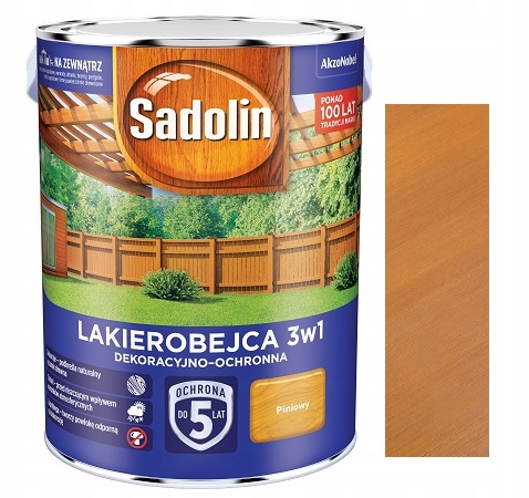 Sadolin Lakierobejca 3w1 Do Drewna Pinowy 5L