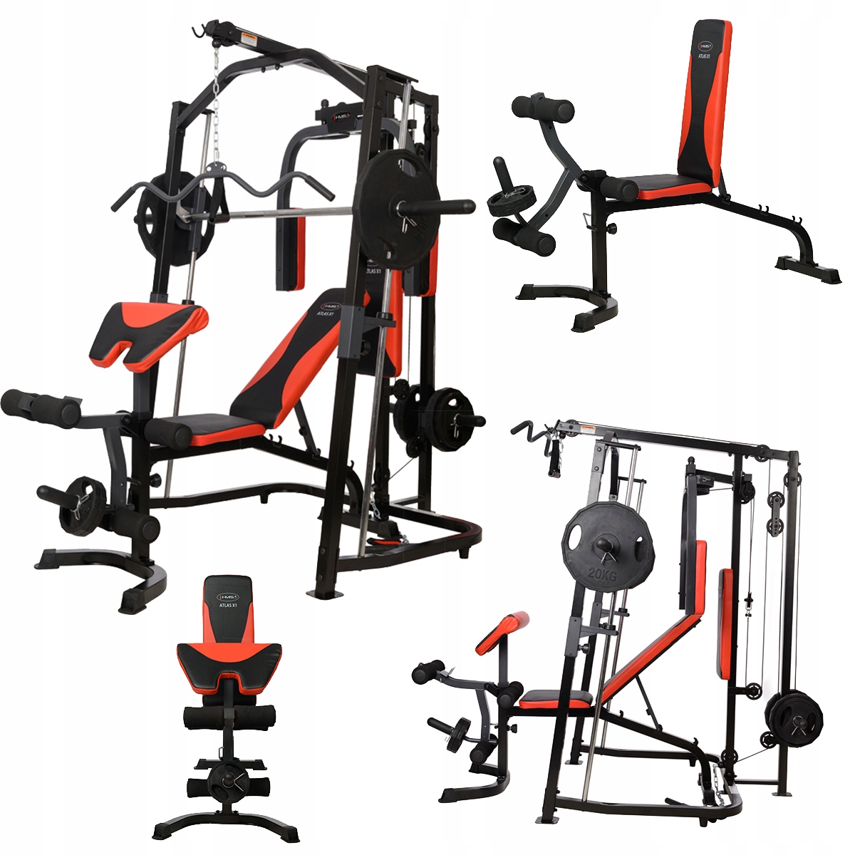 NOWOCZESNA REGULOWANA SOLIDNA TRENINGOWA SUWNICA SMITHA ATLAS HMS