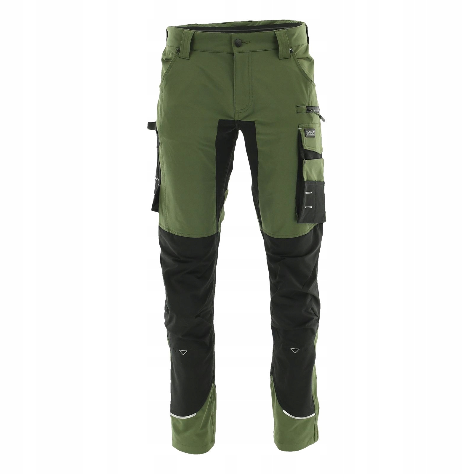 Spodnie robocze do pasa Motionflex elastyczne oliwkowe męskie męskie 52 L