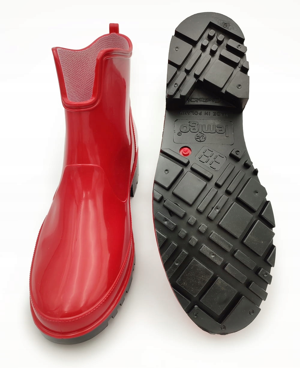 KALOSZE BOTKI DAMSKIE GUMOWCE KRÓTKIE ELKE 930/37 Materiał zewnętrzny guma