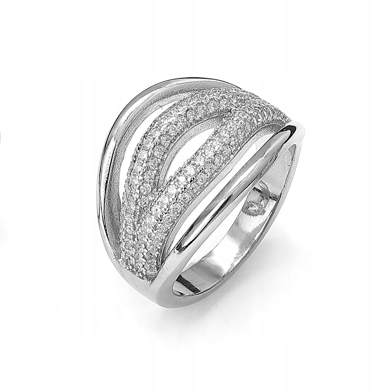 Prstýnek se zirkony BS9143