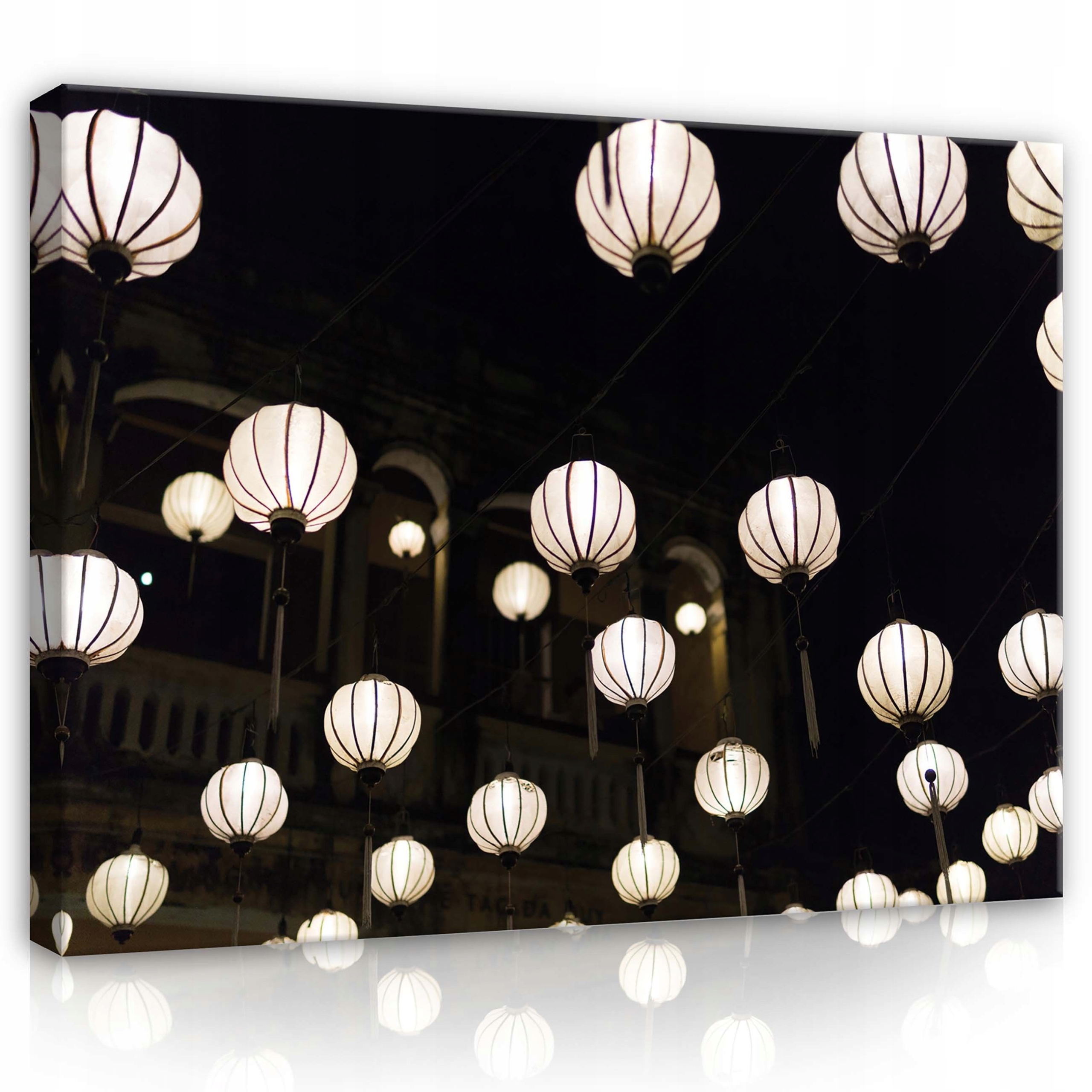Obraz 100x75 Čínské lampiony noc světlo svátek Asie tradice osvětlení