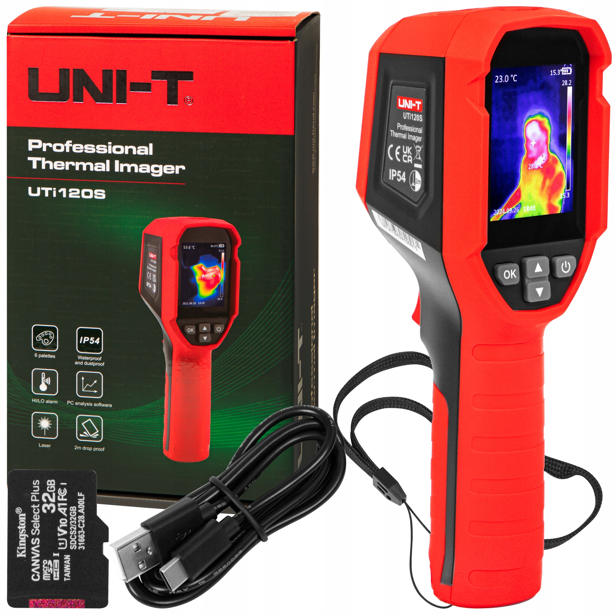 Ręczna Kamera Termowizyjna Pirometr Miernik Temperatury Uni-T UTi120S