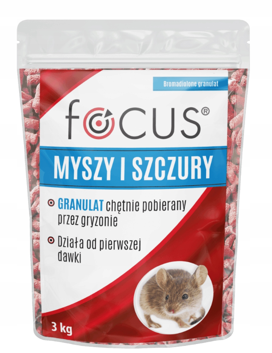

Granulat Trutka na myszy i szczury Focus 3kg