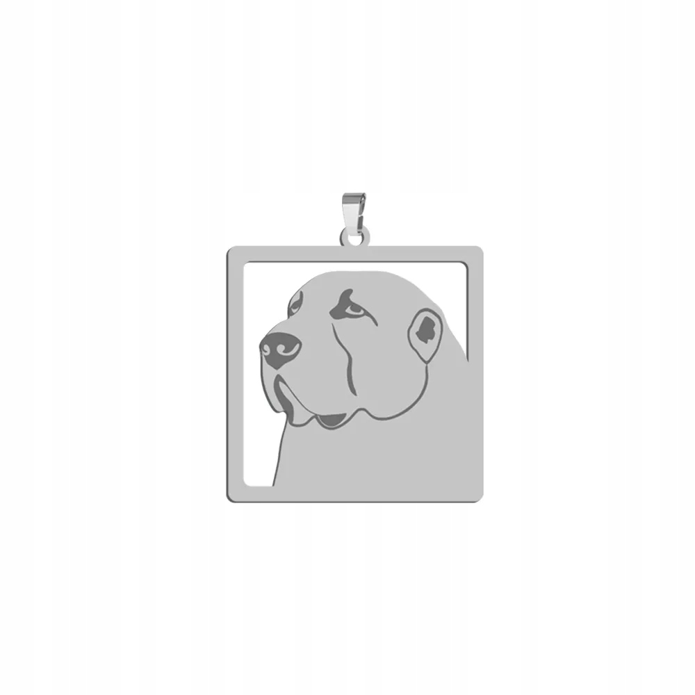 Stříbrný přívěsek se psem Středoasijský ovčák 925 Přívěsek Gravírování