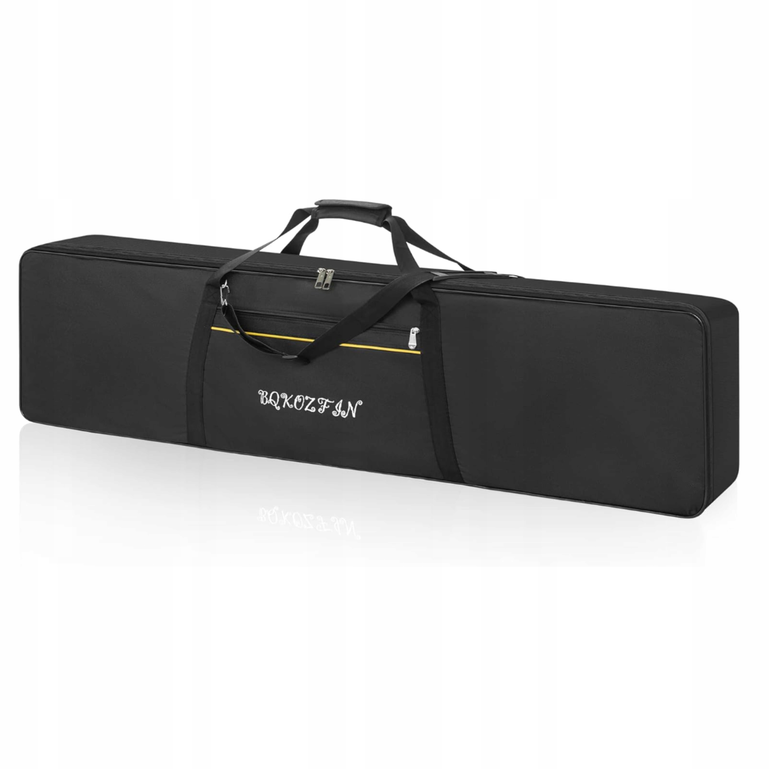 Etui Na Keyboard Futerał Na Pianino Elektryczne Czarny Z Uchwytami Ochronne