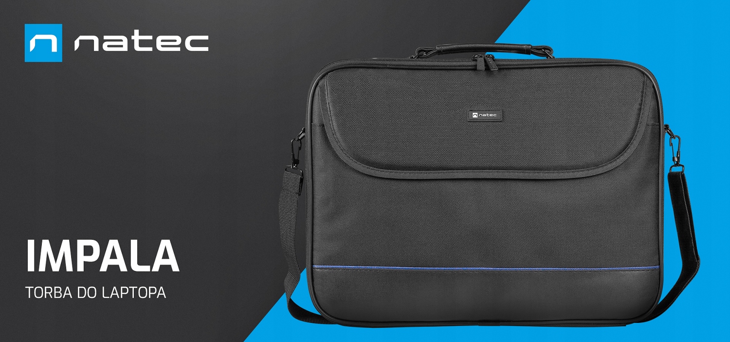 Torba do laptopa 17,3 NATEC Impala NTO-0359 Kolor Czarny