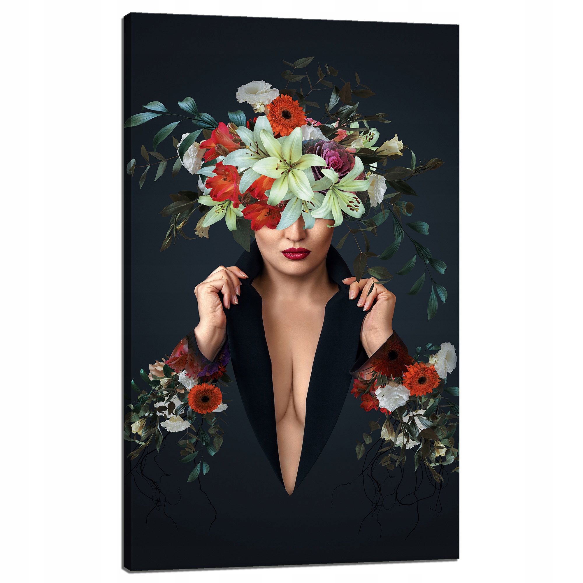 Obraz na plátně Květiny Žena Krása Příroda 60x100 cm